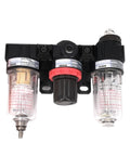 Preparation Unit FRL Combo For Pneumatic Systems AC Series With AC1500 1/8 Inch And AC2000 1/4 Inch Ports front view
