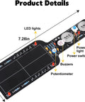 Metal Detector Soldering Project Kit For Newbies And Curious Tinkerers Learn Hands On Electronics With A Handy Non Contact Detection Module Perfect For Home School Projects And Adult Hobbyists - detailed circuit board schematic with dimensions and components.