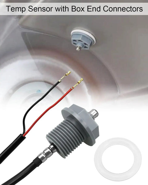 Temperature Sensor Replacement 6600 167 For Spa And Hot Tub With Gold Plated Contacts And O Ring Includes Box End Connector