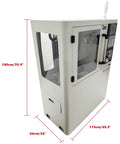 Right side view of High Speed CNC Drilling And Milling Machine For Metalworking With 12000 RPM Spindle 15.75 By 5.51 Inch Workbench.