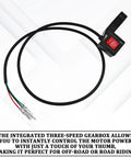 Universal 3 Speed Motorcycle Handlebar Shift Switch 22Mm 7 8 Inch Electric Bike Control Lever with speed selector.