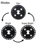 Cordless Patio Umbrella Light With 28 LEDs And 3 Lighting Modes Dim Four LED Bright 24 LED And Super Bright 28 LED 200 Lux