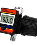 Pro Grade Digital Air Pressure Regulator With One Quarter Inch NPT Diaphragm Airflow Valve Up To 160 PSI Digital Gauge close-up