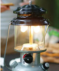 Lit lantern using 4 Pack String Tie Lantern Mantles For Fueled Lighting Easy To Install Mantles Fits Multiple Lantern Models 200 201
