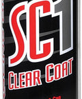 SC1 High Gloss Clear Coat spray can; black body with red/white label
