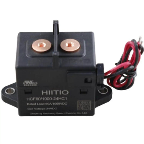 Built Like A Tank High Voltage Dc Relay Contactors With Ceramic Seal 60 Amp 1000 Volt Switch for EV Charging with copper terminals.