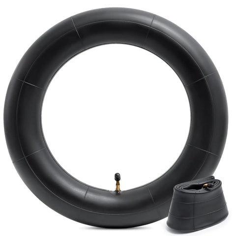 Heavy Duty 14x3 Inner Tube For 14 Inch E Bikes Scooters Mopeds Choppers And Folding Bikes With Bent CR202 Valve Stem Built Tough Forty Percent Thickened For Extra Durability Wide Fit On 14x3 Tires 1 Piece black butyl rubber inner tube with bent valve