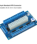 ATX Power Supply Bench Board 24 Pin 20 Pin 24Pin Adapter For PC Builds And DIY Testing with terminal block and indicator lights