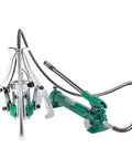 Beefed Up Hydraulic Gear Puller Kit 5 To 50 Ton with jaw bearing pullers, manual pump, split wheel separator tool