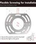 Installation guide for Dope Led Flood Light Outdoor Motion Sensor with wide 450 degree adjustability, IP65 waterproof