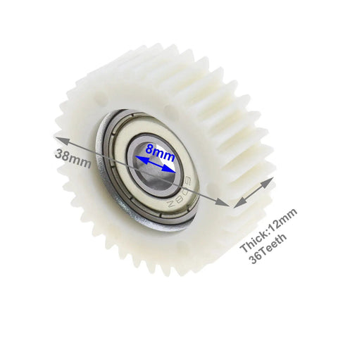 3 Pack 36 Teeth E Bike Wheel Hub Motor Planetary Gears With Bearing Compatible With Bafang Hub Motors 38mm Diameter Beefy Nylon Gear