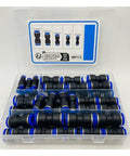 Get The Ultimate Quick Connect Pneumatic Fittings Kit With Push-in Connectors And Straight Fittings In 4mm, 6mm, 8mm, 10mm, And 12mm Sizes Perfect For Industrial Air Hose Projects That Need Reliable Seams Every Single Time., 60-piece plastic case