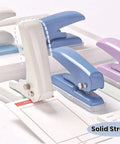Rugged Heavy Duty Single Hole Punch For Papers And Crafts 40 Sheets Capacity One Quarter Inch Purple Hole Puncher displayed on desk