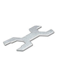 Metal adapter for Caster Wheels Kit For Wire Shelving 4 Inch Diameter By 1 Inch Wide Casters with Two Locking Brakes and Two Non Locking Brakes.