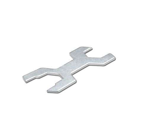 Metal adapter for Caster Wheels Kit For Wire Shelving 4 Inch Diameter By 1 Inch Wide Casters with Two Locking Brakes and Two Non Locking Brakes.