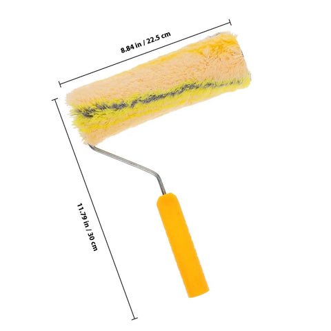 Heavy Duty Cotton Thread Paint Roller With Zero Hassle Grip And Smooth Roll Action Built To Make Rough Surfaces Look Completely Fresh For Any Weekend Warrior Project, 22.5 cm, fabric cover.