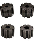 Professional Manual Hydraulic Crimping Tool And Air Conditioner Pipe Head Press Machine, four metal crimping dies with numbers.