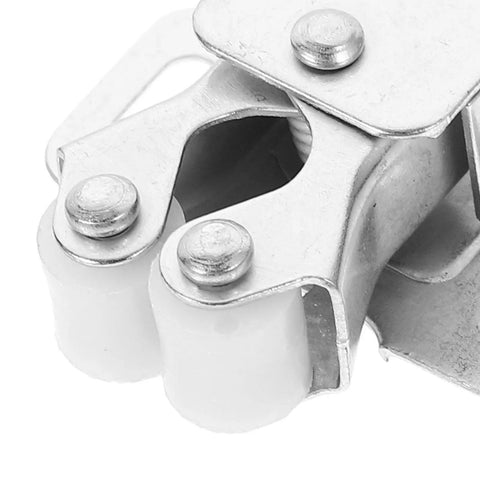 Close-up of 20 Sets Silver Cabinet Door Ball Catch Latches, showing durable iron material and smooth surface.