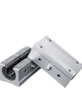 Pro Grade Linear Guide Rail Kit with Two Rails and Four Blocks SBR12UU Smooth Motion for CNC Parts, Adjustable 200mm to 1500mm Length showing rail block