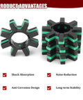2 Pack Power Steering Motor Shaft Damper Kit Top Shelf Replacement To Smooth Out That Wobbly Front End Durable Rubber And Plastic Parts For 4525428040 showing rubber and plastic dampers.