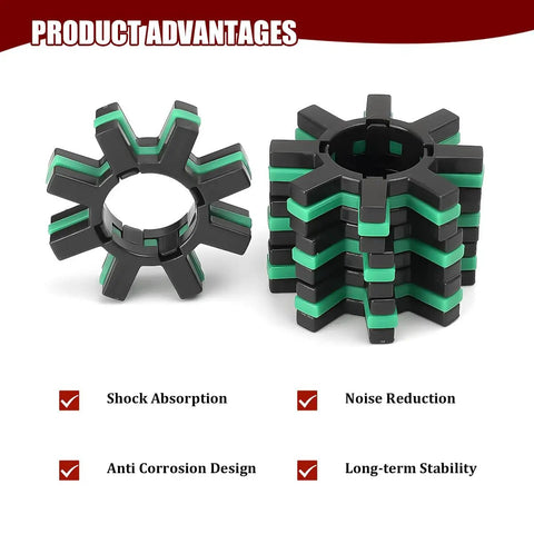 2 Pack Power Steering Motor Shaft Damper Kit Top Shelf Replacement To Smooth Out That Wobbly Front End Durable Rubber And Plastic Parts For 4525428040 showing rubber and plastic dampers.