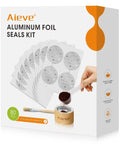 Reusable Vertuo Capsule Kit For Nespresso Pods With 80 Pcs Capsules Aluminum Foil Seals And Lids Capsule Holder Coffee Scoop And Brush