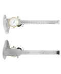 Dial Calipers 0-15 Cm with 0.02 mm Graduation, Stainless Steel Shockproof Vernier Caliper for External Internal and Depth Measurements