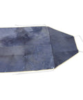 Heavy Duty Cowhide Welding Apron Built To Last For Tough Jobs With Serious Heat Protection And Soldering Defense laid flat, showing dark blue leather material.