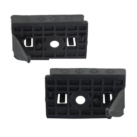 No Sweat Install Front Fender Bracket Support Holders Pair For Tesla Model 3 2017 To 2021, OEM black plastic fender mounts.