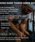 Man using Muay Thai 2.0 Weighted Jump Rope For High Intensity Training And MMA Workouts, gym background, focus on hands and rope.