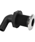 Nylon Through Hull Fittings For Boats Three Quarters Inch Twenty Millimeter Drain Plug Twist Adjustable Marine Grade Connector