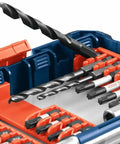 24 Piece Impact Tough Screwdriving Set With Tilt In Case And Custom Storage Long Lasting Bits For High Torque 10x Life Advantage