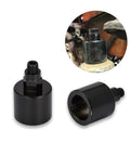 2 Inch Front Lift Spacer Kit For Polaris Sportsman And Ranger Crew showing black aluminum spacers designed for ATV suspension enhancement.