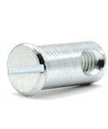 Rock Solid Replacement Flanged Cross Dowel Assembly Nuts Compatible With Ikea Part 121114 For Sniglar Myllra Cribs, silver zinc-coated flanged nut.