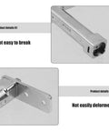 Close-up of Kickass Replaceable Stainless Steel Freezer Door Hinge Anti-Rust Replacement For Small Refrigerator Model HW-02 focusing on durability and design.