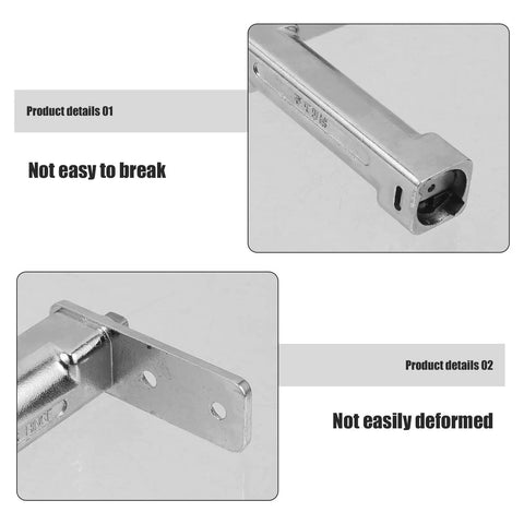 Close-up of Kickass Replaceable Stainless Steel Freezer Door Hinge Anti-Rust Replacement For Small Refrigerator Model HW-02 focusing on durability and design.