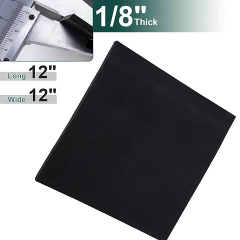 Silicone Rubber Sheet 60A Hardness One Eighth Inch Thick 12 By 12 Inches For DIY Gaskets and seals
