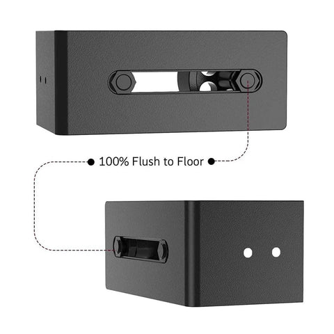 Two Piece Adjustable Floor Guide For Sliding Barn Doors With Eight Setup Options Low Profile Flush Bottom Design