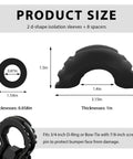 2 Pack D Ring Shackle Isolators Kit With Washers For Standard Three Quarter Inch Shackles Rubber Shackle Isolators product size chart