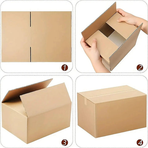 Brown Corrugated Cardboard Mailer Box With Lids For Small Items 5.7x3.3x4.1in Single Wall 32 Lb Per Sq In Eco Friendly Moving Supplies 20 Pack