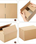 Durable Brown Corrugated Mailer Boxes With Lids 7.6x3.94x5.1 Inches Single Wall 32 Lb Per Sq In Pack Of 20 Eco Friendly Moving Supplies