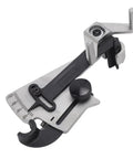 Precision Sharpener Angle Adjuster With Clamp For Custom Woodworking, Door Frame Crafts, And Cabinet Decorations To Perfectly Grind Any Cutter Size Fast, metal construction with adjustable parts.