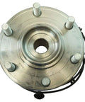Premium Front Wheel Bearing And Hub Assembly Driver Passenger Pair For Infiniti QX56 QX80 Suv, top view with five bolt holes.