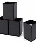 Rock Solid Carbon Steel Furniture Lifters That Dial In Your Level Game Perfect For Any Couch Or Table Pack Of Four Black Square Pads.