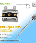 High Limit Fryer Switch Thermostat For Gas Fryers, Three Eighths Inch NPT Thread, 92mm Probe, 80cm Lead shown with features