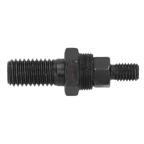 Heavy Duty Drill Bit Adapter Pneumatic Rivnut Tool Alloy Steel Mandrel For Hand Rivet Head Kit Works Perfect With Holesaw Bits And Various Fastening Jobs On Metal Surfaces, black threaded adapter