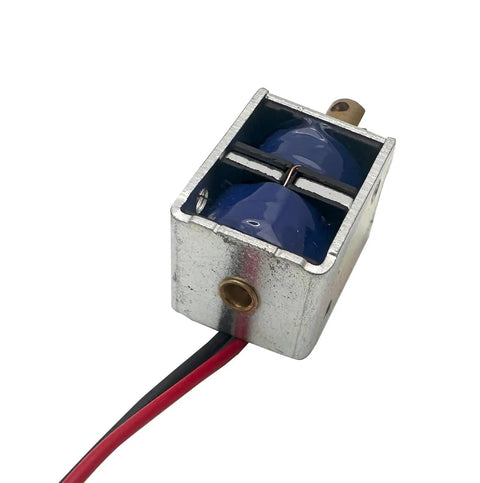 Two Pack Mini Push Pull Linear Solenoids Electromagnets With 5mm Stroke Copper Head Frame Actuators For DC 12V 4A 5 Ohm