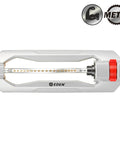 Heavy Duty Turbo Oscillating Sprinkler With 18 Brass Nozzles, Covers Up To 3,700 Sq Ft, Adjustable Spray Range shown from top