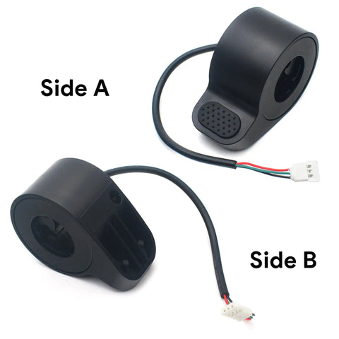 3-Wire Thumb Throttle Replacement for Gotrax GXL V2 and Apex Pro LE XL Hiboy S2 S2 Pro Megawheels S10 and iScooter i9, side view