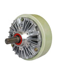Side view of Single Shaft Magnetic Particle Brake for Textile and Printing Machines with 3Nm to 400Nm torque range, high speed 1800 RPM